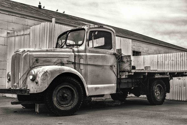  Alter LKW der Firma Krupp