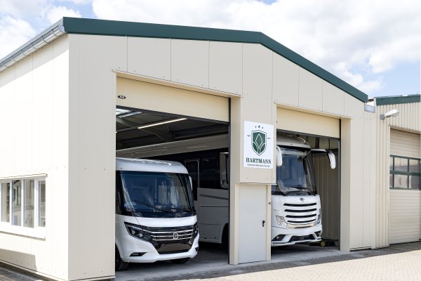 Halle Aufbereitung Caravan Hartmann